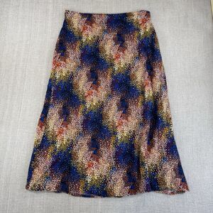 Colorful Art Teacher Vibes Spring Skirt Abstract Pattern Boho Hippie Medium